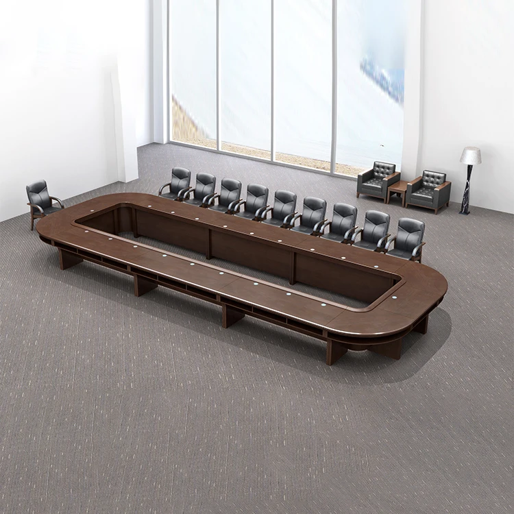 Multimedia big size modular 20 person modern conference table