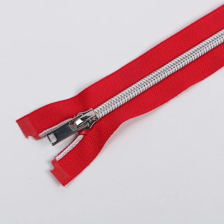 Factory Direct Price New Design No 5 Nickel Teeth Nylon Zipper Open End For Jacket And Coat