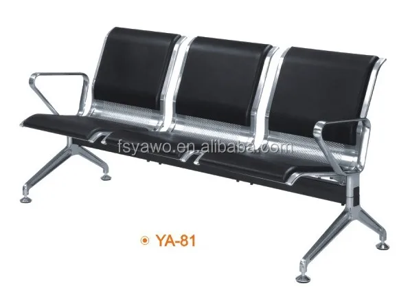 3-местные металлические стулья ожидания, стул для аэропорта