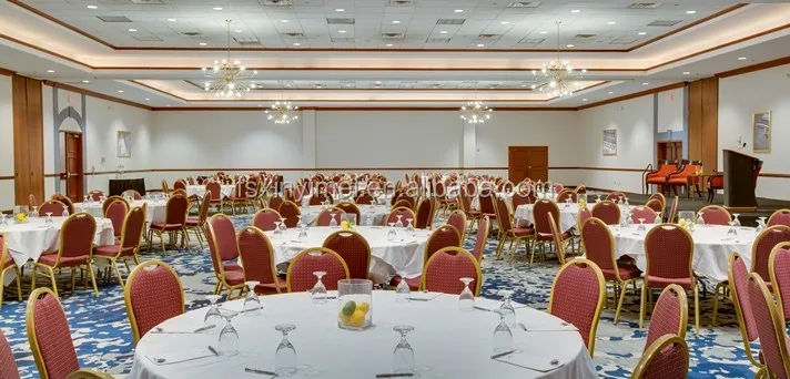 Hot Selling Latest Design Restaurant Chair Rental Metal Aluminum Chair Commercial Used