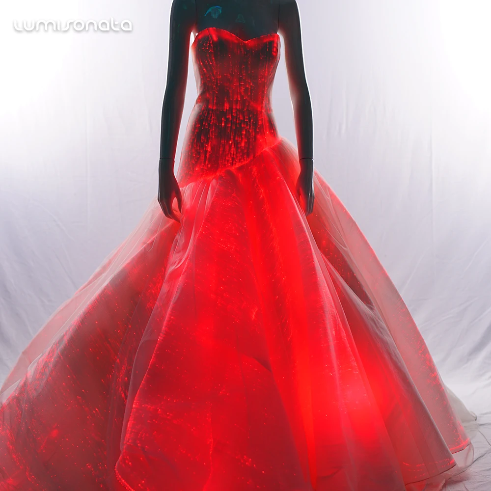 2019 Classic style hot sale glowing in the dark wedding dress bridal gown