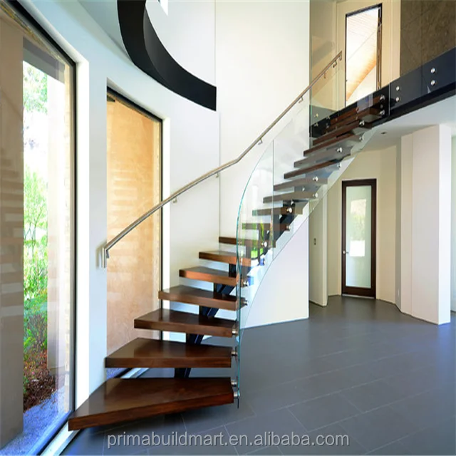 
Prefabricated marble tread curved staircase iron railing stair used metal stairs 