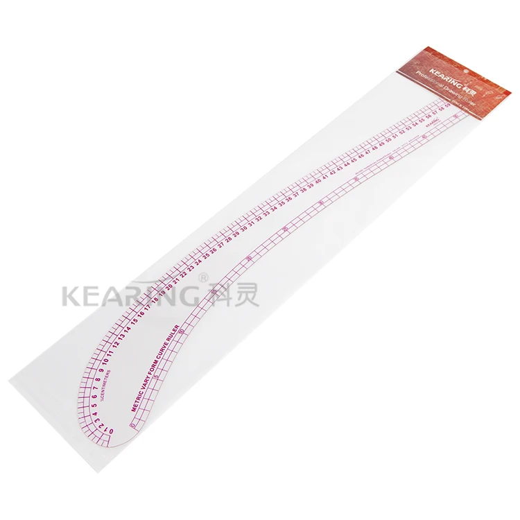 Kearing brand 61cm Flexible french curve ruler for designers, plastic tailor curve ruler #6261