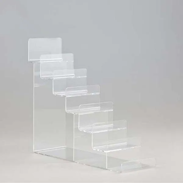 Wholesale Cheap High Quality Clear Acrylic Multi-tiers Sundry Display Shelf