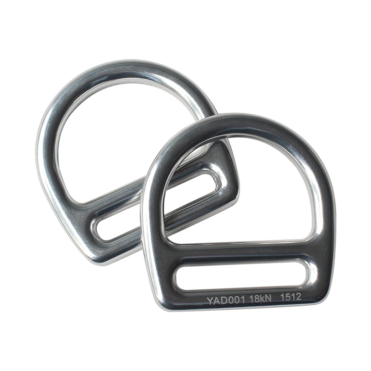 Aluminum alloy anodized 18KN safe split small metal Steel snap d ring