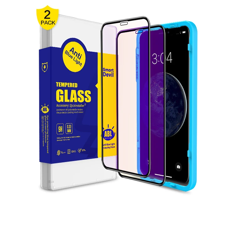 SmartDevil one plus full coverage protector screen glass protective film black protective film  for one plus 6 tempered glass
