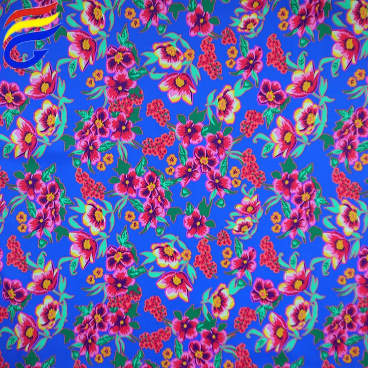 Hot sale digital printed nylon lycra jersey knit fabric flower
