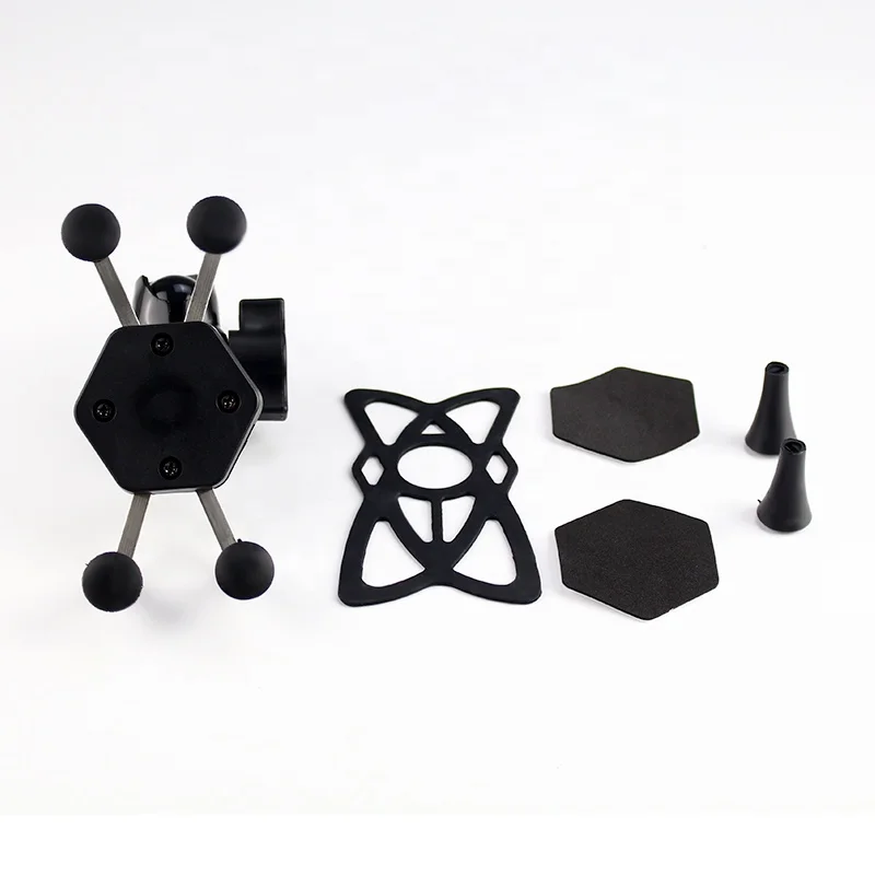 Waterproof silicone rubber band phone holder motorcycle, outdoor phone accessories holder for motorcycle