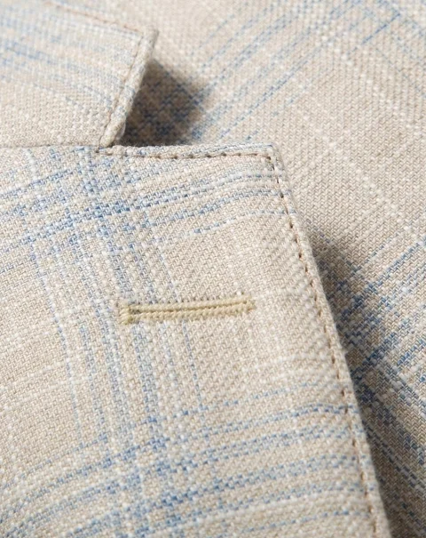 Bespoke tailored suits made to measure italian formal style 100% linen mens blazer