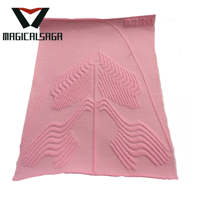 New model sport upper knitting 3d emboss shoe upper for children sport shoes