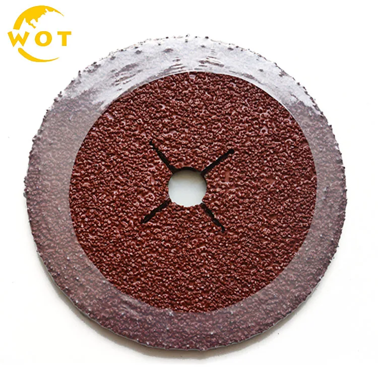 
China Manufacture Germany Grinding Abrasive Fused Aluminum Oxide Fiber Disc For Polishing Metal 