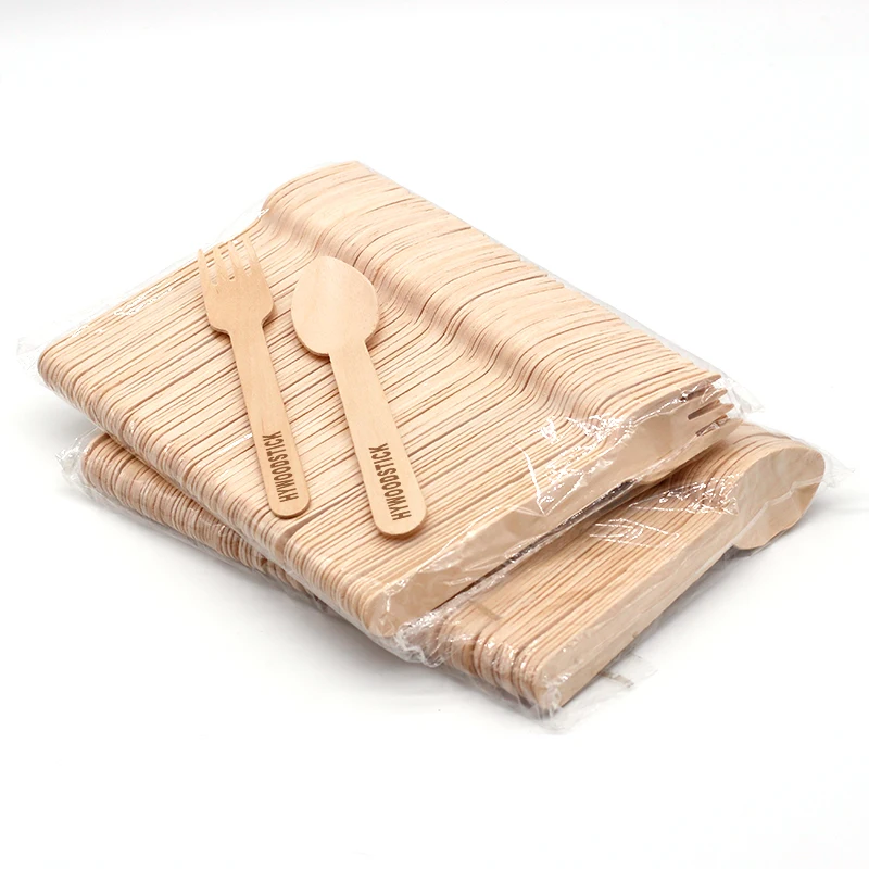 HY Couverts Bois Personnalisable Certified Wooden Cutlery For Table