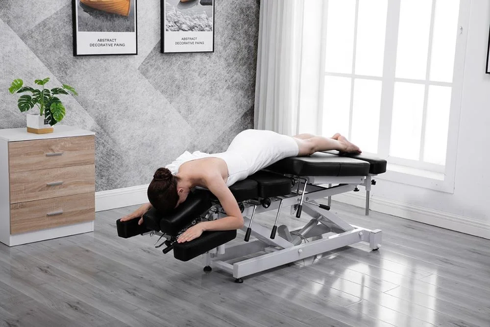 CVEB 43 FACTORY DIRECTLY Drop Chiropractic Table Black Color Electric for Physiotherapy Treatment