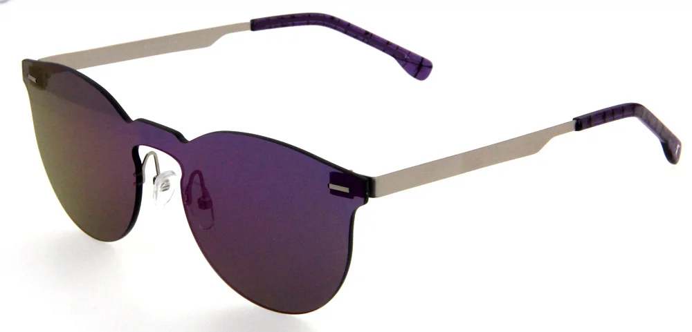 New Trends Custom Mirror Aviation Fashionable Sun glasses for Women Mirror Lens Fashion Sunglasses