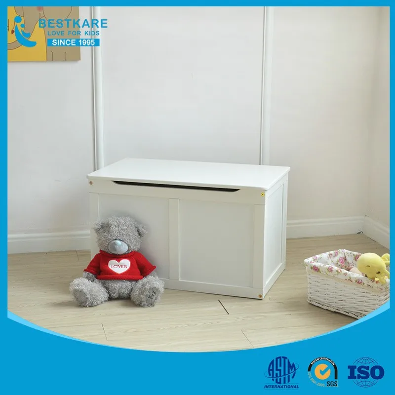 hotsale wooden storage box children wooden toy chest with cover contenitori grandi porta oggetti