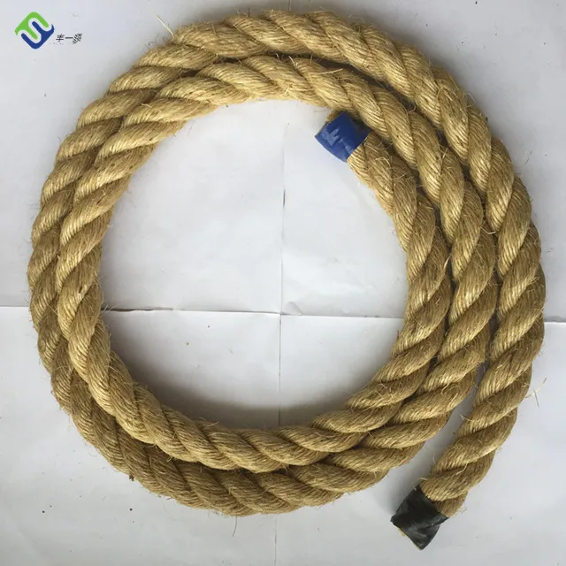 Hemp Synthetic Sisal Fiber 3 Strand Twisted Sisal Cord Sisal Rope 10mm
