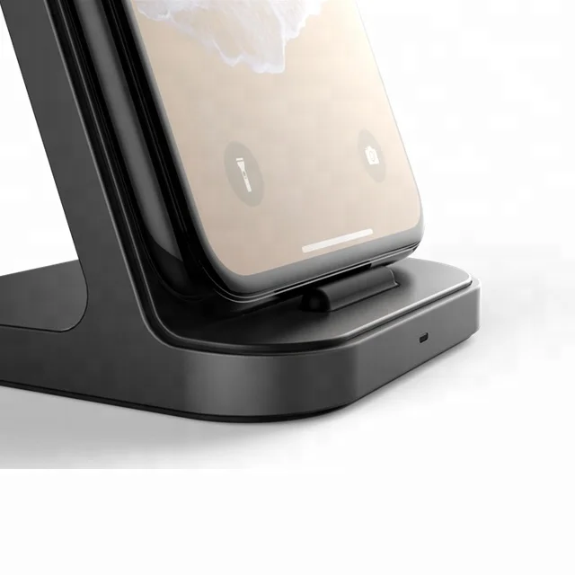 10 Вт Беспроводное зарядное устройство с двойной катушкой 7,5 Вт/10 Вт Быстрая Зарядка Qi Беспроводное зарядное устройство