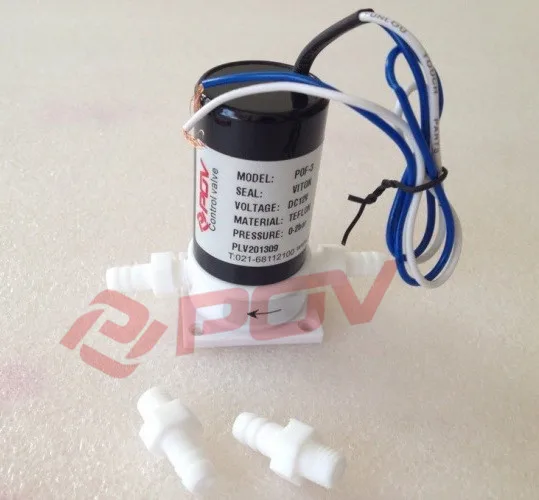 Pof-3 3 мм 1/8 inch прямого действия нормально закрытый 12 В электромагнитный клапан