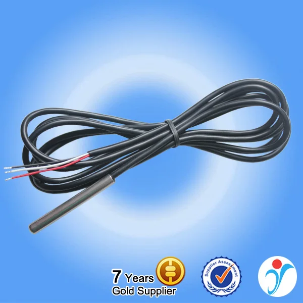 Silicon cable 3 wire fish tank temperature probe