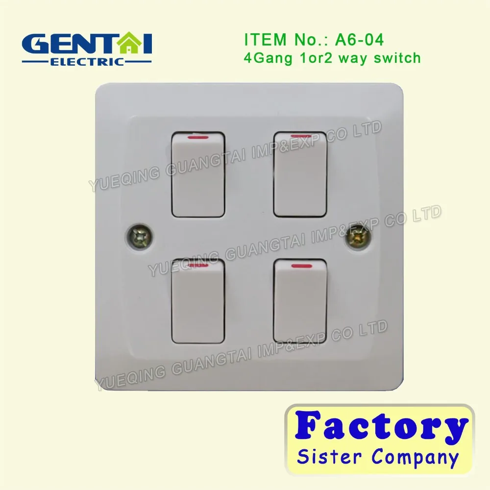 High Quality 3gang 2way 10A Bakelite electrical wall switch