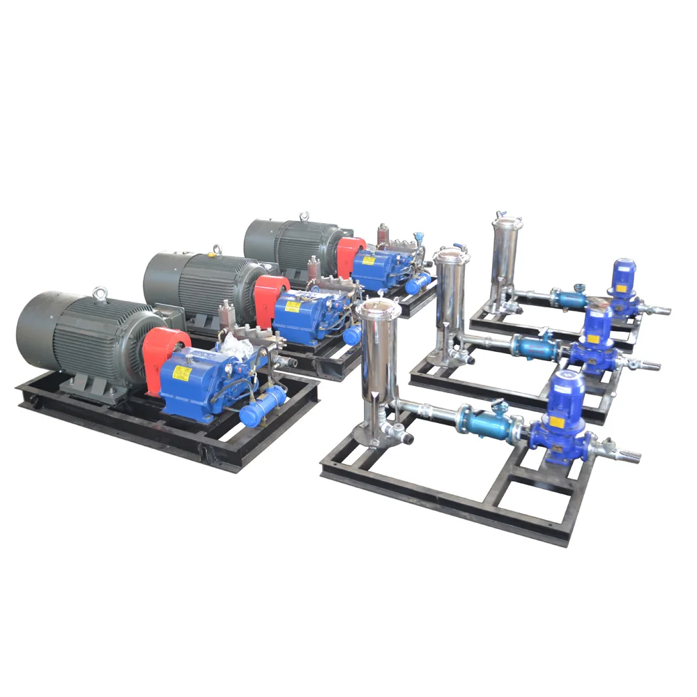 150bar~1500bar Petroleum Pipe Electric Motor Drive High Pressure Testing Pumps