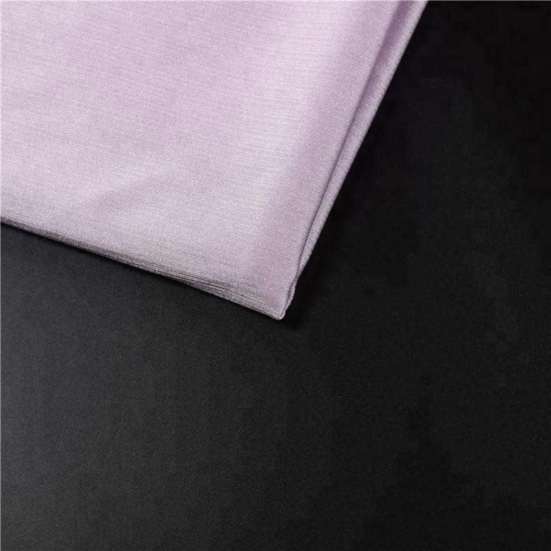 Shiny nylon silk jersey knit fabric/80 nylon 20 spandex for underwear