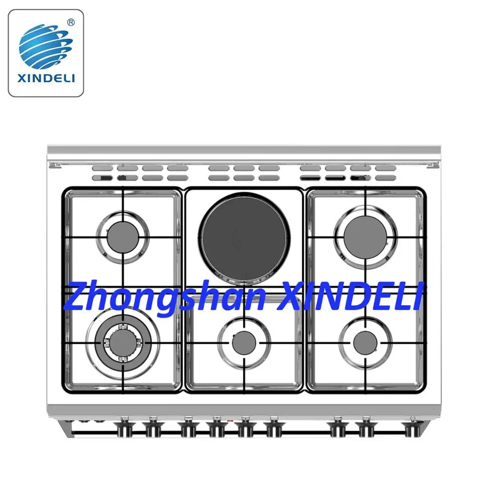 6 burner gas sotve + electric stove gas range free standing gas stove with oven