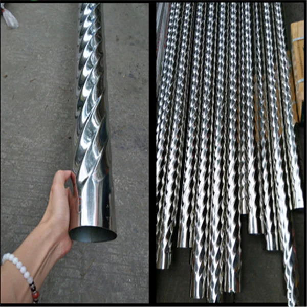 Stainless Steel Twisted Spiral Corrugated Pipes