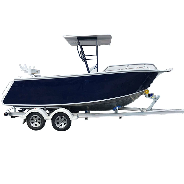 Aluminum center console open fishing boat