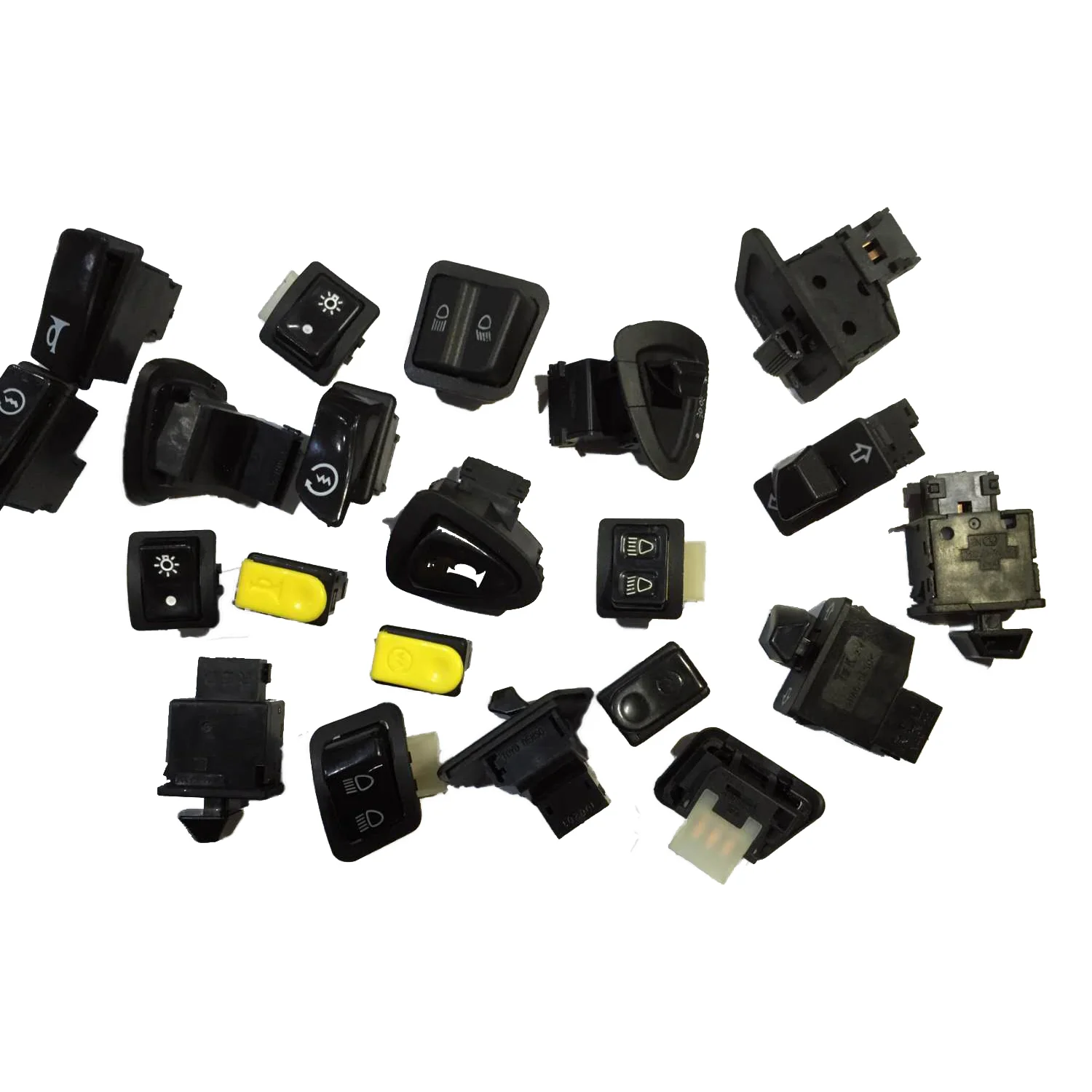 Мотоцикл нажмите переключатель руля кнопка выключения/на поворотов свет фар кнопочный переключатель