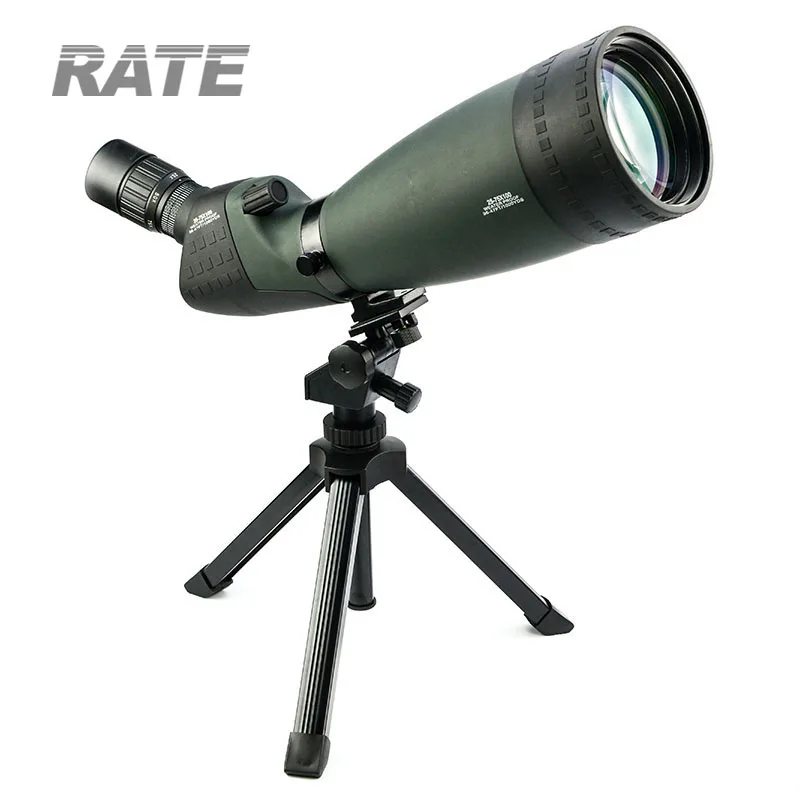 25-75X100 Big eye-piece zoom lens spotting scope monocular telescope sporting goods
