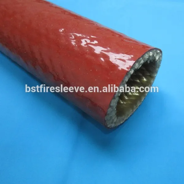 firesleeve silicone rubber coated fiberglass sleeve
