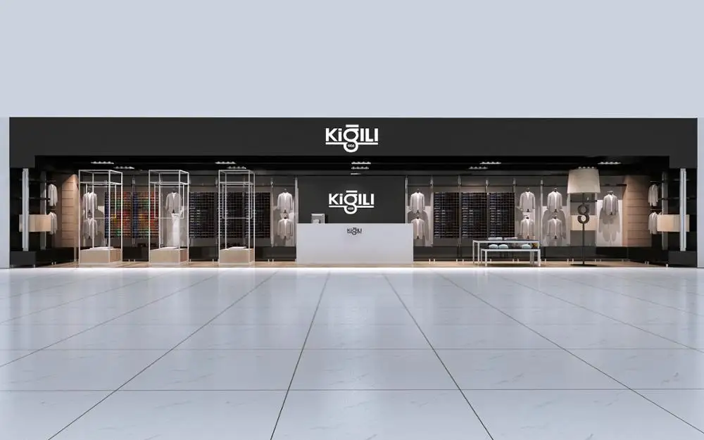 
fashionable garment shop interior design/ store fixtures display 