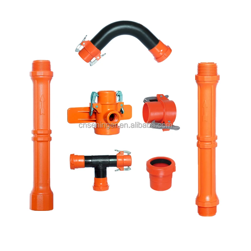 Orange HDPE Pipe Fittings for Sprinkler Irrigation System