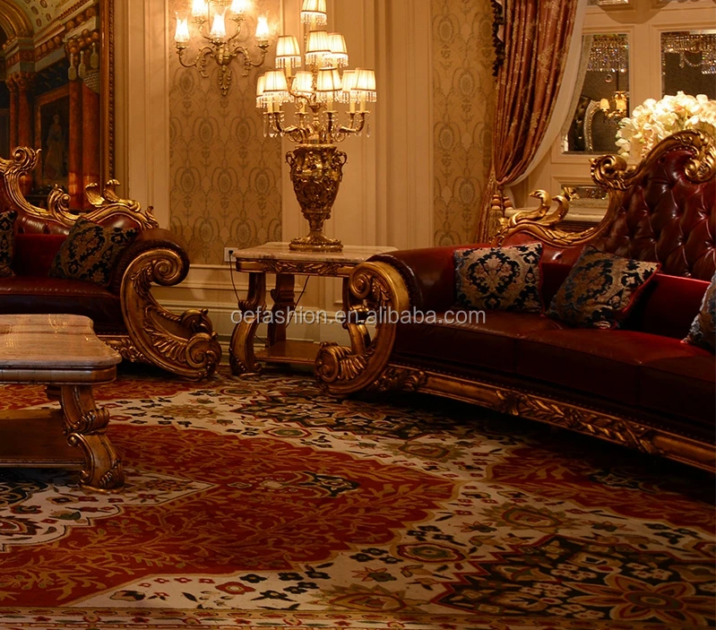 OE-FASHION Furniture Factory Provided Living Room Sofas/red leather Royal Sofa