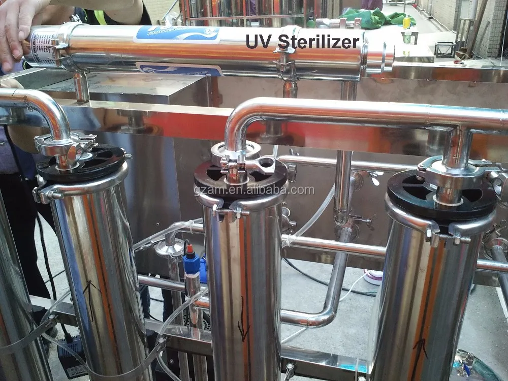 YHSCL-RO 1000LPH UV/EDI River Water Purification System Deep Well Water Purification