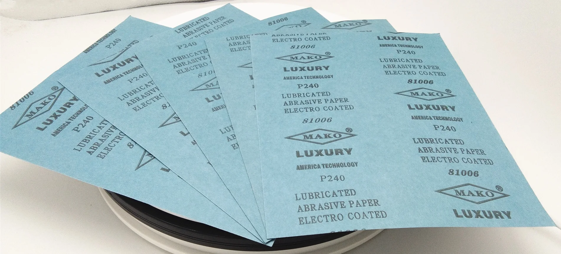 dry abrasive stearate coating sandpaper with latex paper backing for wood and metal sanding