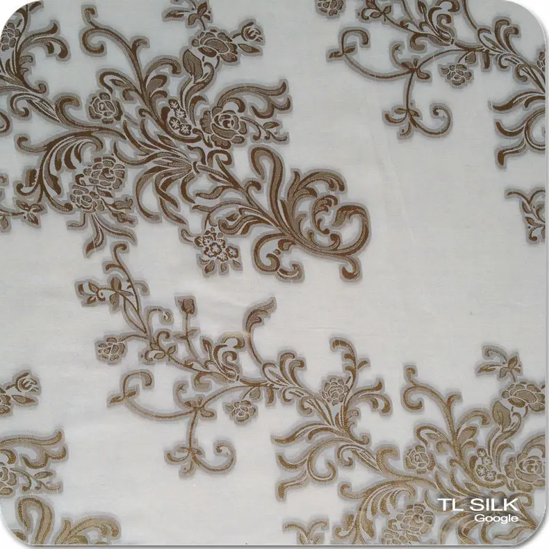 Indian Stripe Design Silk Brocade Jacquard Metallic Fabric S77