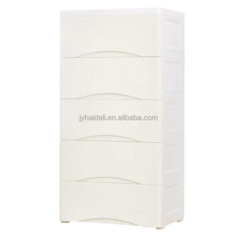
Movable 4 tier Colorful plastic drawer cabinet 