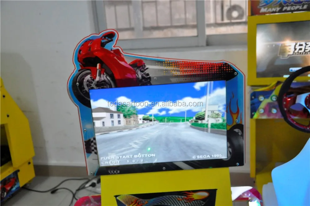 22LCD screen simulator moto machine TT for children racing game machine game machine to play car racing game