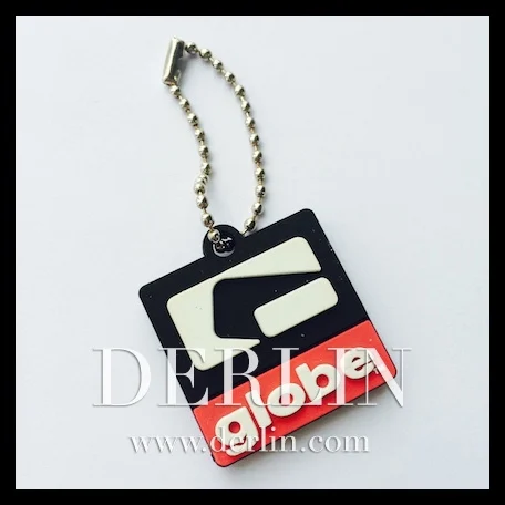 Customised Rubber Patch Silicon Label Key Chain Keyring