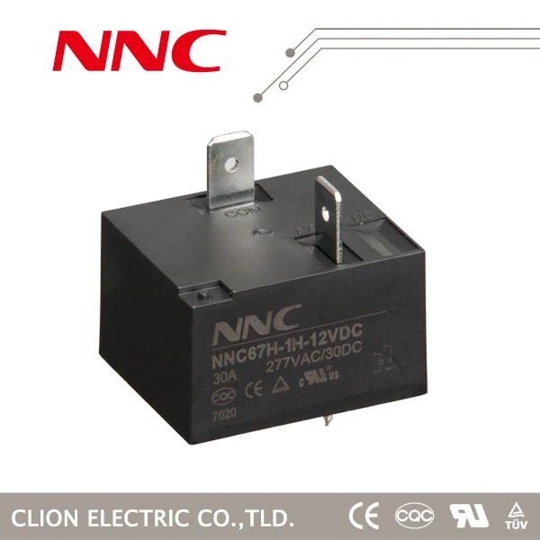 wenzhou yueqing industrial factory, Clion miniature electronic relay 30a NNC67E T90(JQX-115F) 12v 24 v relay hot selling