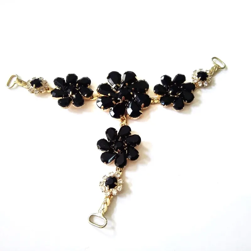 Newest Flower Acrylic Rhinestone Shoes Accessories Decoration