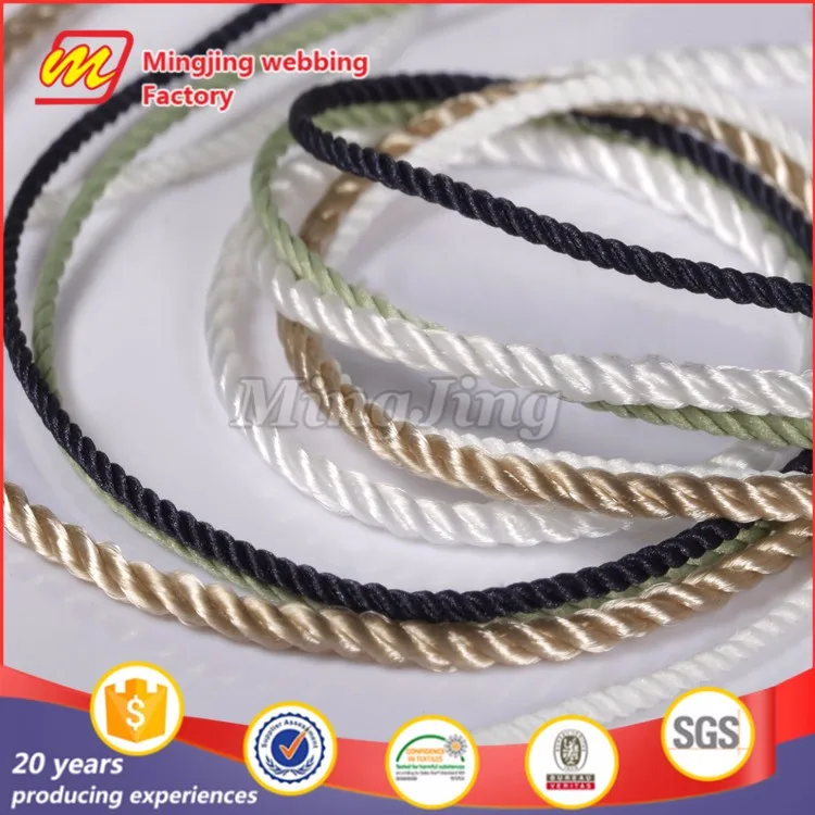 Round Shape High Tenacity Eco-Friendly Feature Cotton and Rayon twist cord