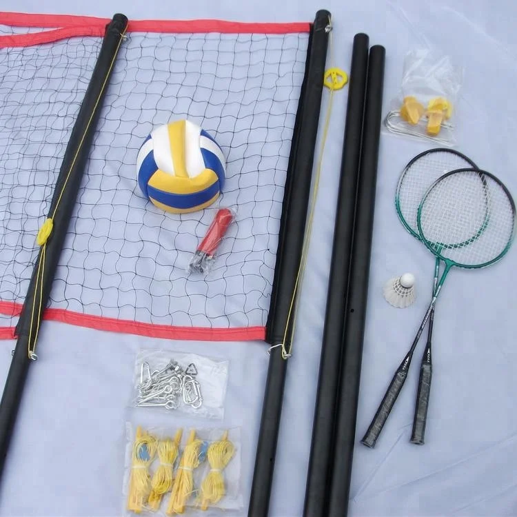 Volleyball Badminton Training Net Combo Set PVC Volleyball Practice Netting