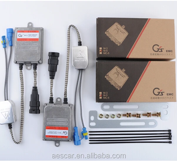 GS MC-5 Canbus Ballast 2PCS Waterproof H4 H7 LED Bulb Electronic Ballast Super Bright Slim Canbus Digital Ballast 35W AC 12V