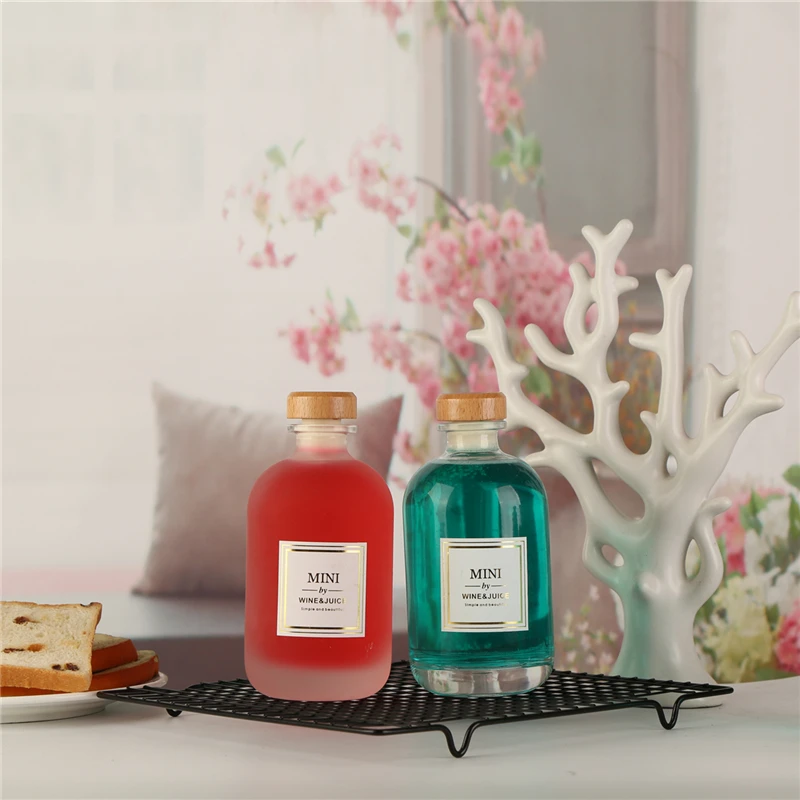 
Factory Hot Sales 500ml Round Clear Fruit Infuser Water Bottle With Straw E Juice Bottle 