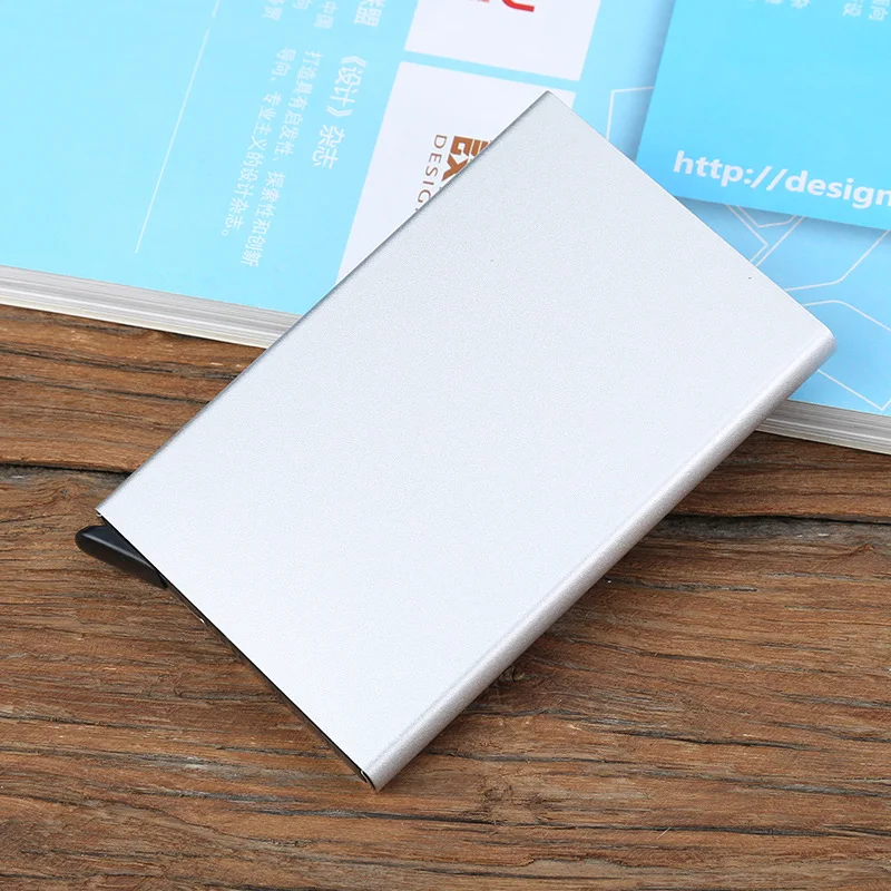 Metal Rfid Blocking Credit Card Holder for Men Women - Stylish Travel Wallet Best Protection for Cards Against RFID Scanning