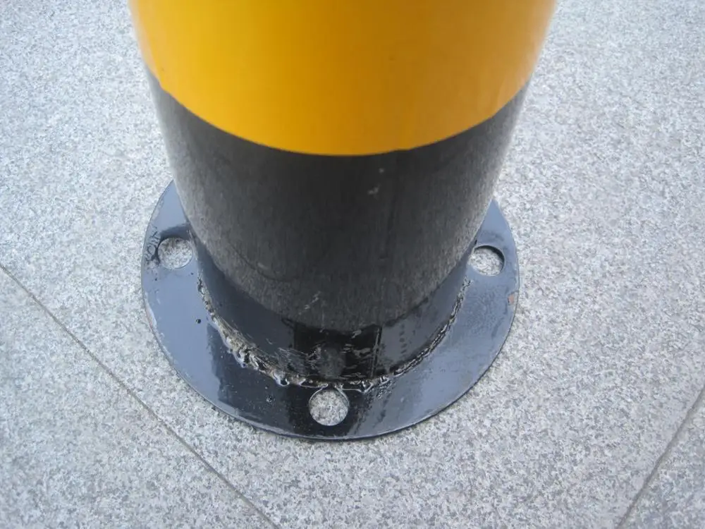 DINGTIAN Traffic Safety Iron Parking Road Bollard Barrier Fixed Road  Barrier