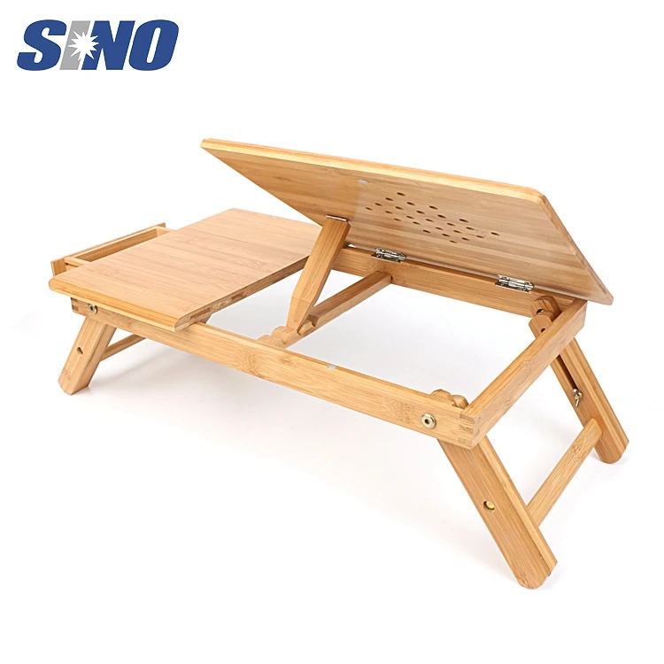 Multifunctional Bamboo Computer Desk Bed Mini Folding Portable Sofa Laptop Table bamboo adjustable laptop desk wood laptop desk
